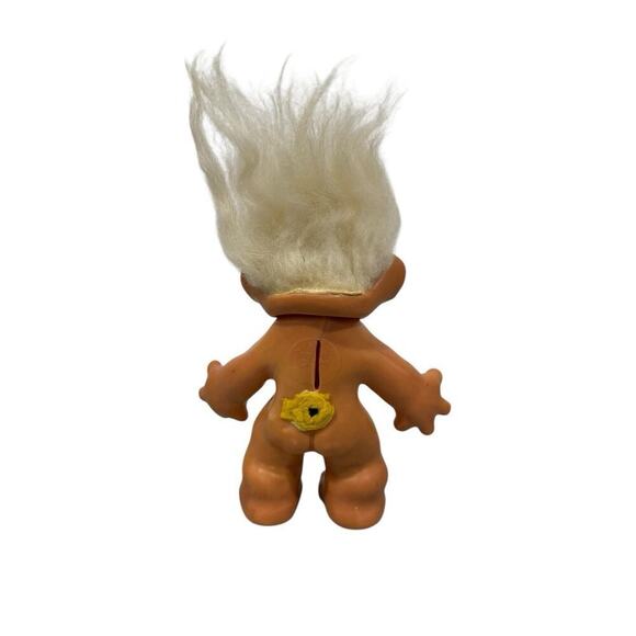 VTG Troll Coin Bank 7" Tall DAM Light Glass Eyes No Clothes 1960s READ - Picture 3 of 7